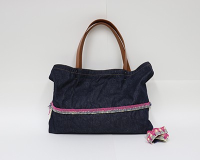 Saori denim x I am so changeable牛仔袋